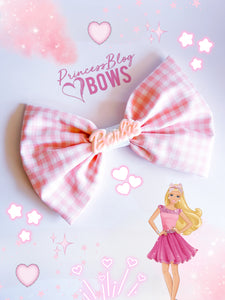 Barb plaid bow