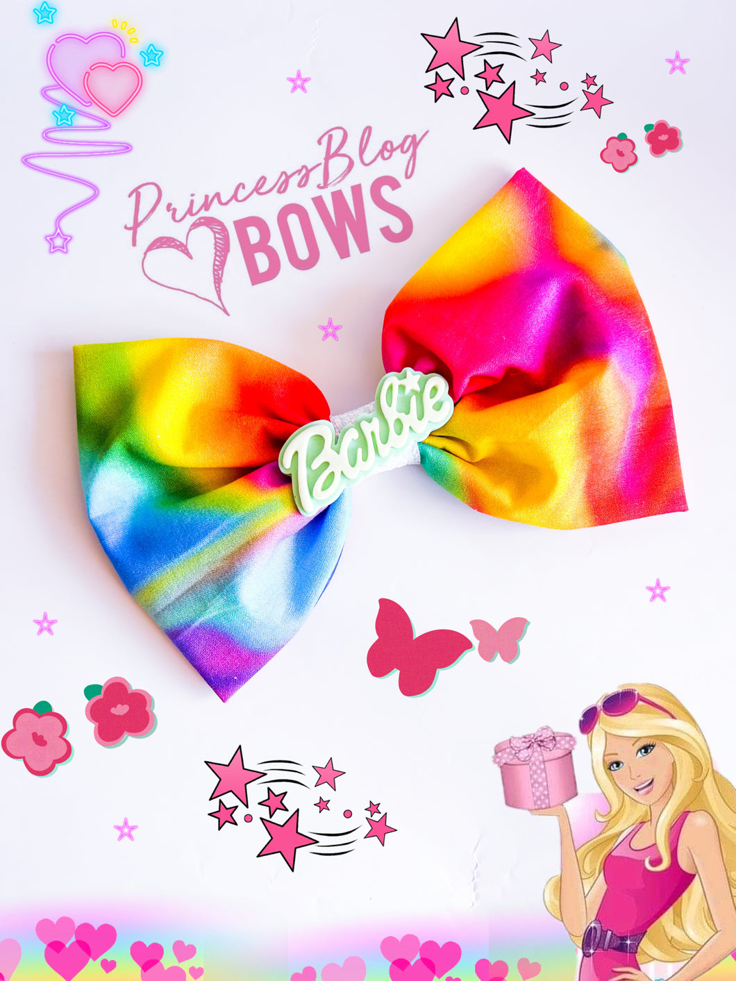 Barb rainbow bow