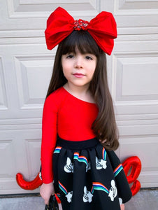 Red Jewels valentina bow