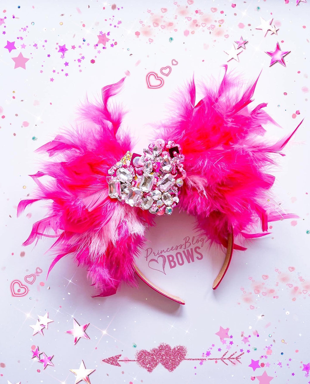 Pink Feathers heart