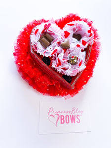 Chocolate heart box Fascinator