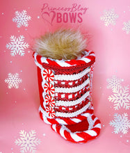 Load image into Gallery viewer, large Candy Cane Nutcracker
