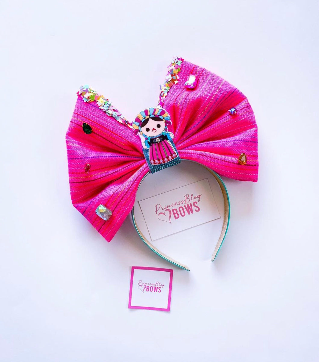 Pink 5de Mayo bow