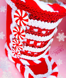 large Candy Cane Nutcracker