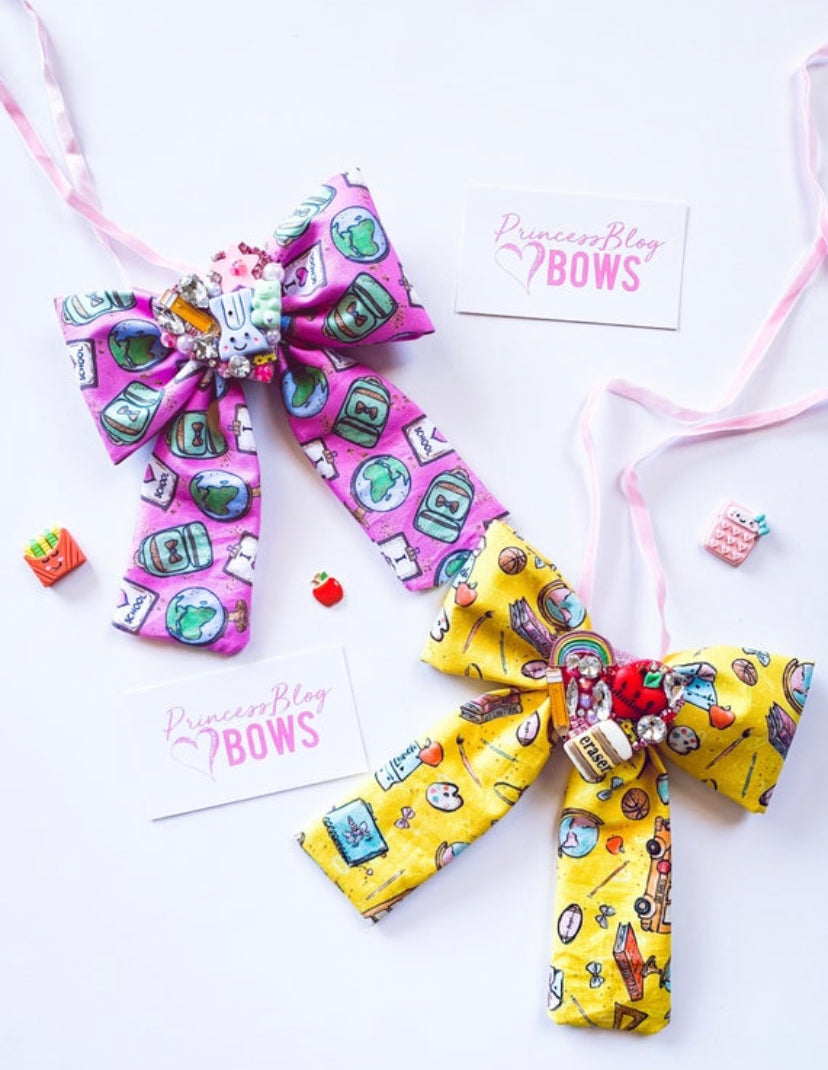 School Bow Necklace