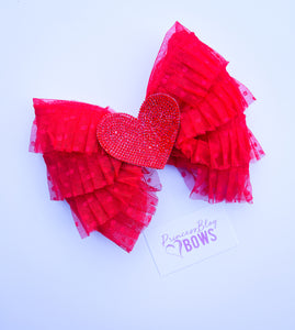 Tulle Valentines bow